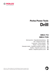 Perles SRE4-713 Original Instructions Manual