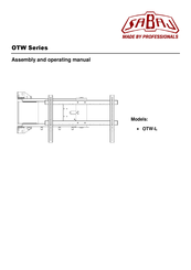 Sabaj OTW Series Assembly And Operating Manual