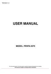 AHA PENTA-5070 User Manual