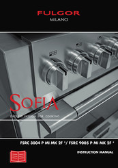 Fulgor Milano SOFIA FSRC 9005 P MI MK 2F Series Instruction Manual