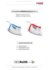 Rotel PROFPLUS 980CH1 Instructions For Use Manual