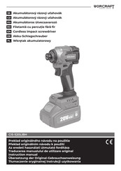 Worcraft CIS-S20LiBH Instruction Manual