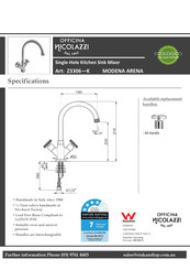 NICOLAZZI MODENA ARENA Z3306-K Manual