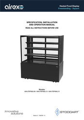 STODDART Airex AXH.FDFSSQ.12 Specification, Installation And Operation Manual