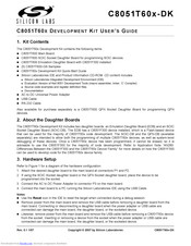 Silicon Laboratories C8051T600DK User Manual