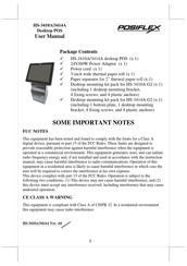 POSIFLEX HS-3414A User Manual