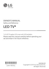 LG 75SM9900PLA.APD Owner's Manual