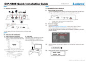 Lumens OIP-N40E Quick Installation Manual