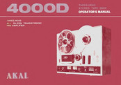 Akai 4000D Operator's Manual
