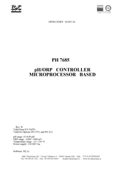 B&C PH 7685 Operator's Manual