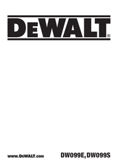 DeWalt DW099S Original Instructions Manual