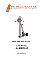 Kernlochbohrer 6217 Operating Instructions Manual