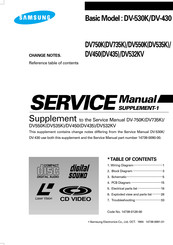 Samsung DV-750K Service Manual