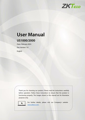 ZKTeco US1000 User Manual