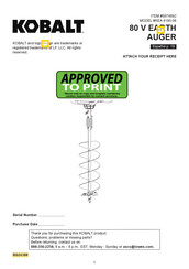 Kobalt 5974892 Manual