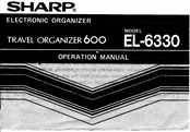 Sharp Travel Organizer 600 Operation Manual