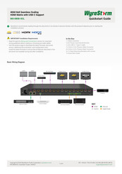 Wyrestorm MX-0808-SCL Quick Start Manual