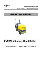 Master FVR850 Operation Manual