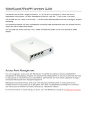 Watchguard AP230W Hardware Manual