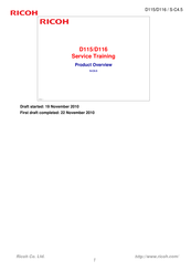 Ricoh D116 Service Training