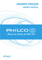 Philco PTF 85 C Owner's Manual