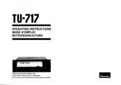 Sansui TU-717 Operating Instructions Manual