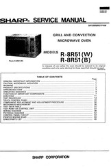 Sharp R-8R51 Service Manual