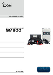 Icom GM800 Instruction Manual