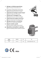 Karibu 70443 Assembly And Operating Instructions Manual