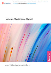 Lenovo V15 Gen3 Hardware Maintenance Manual