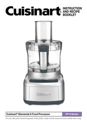 Cuisinart FP-8SVP1 Instruction And Recipe Booklet
