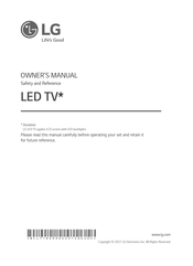 LG 50UR765H Series Owner's Manual