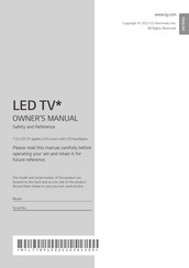 LG 32LQ631C0ZA.AEU Owner's Manual