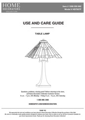 Home Decorators Collection HD7837F Use And Care Manual