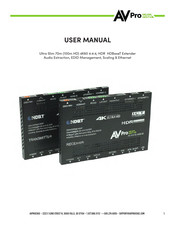 AVPro Edge AC-EX70-444-KIT-TAA User Manual
