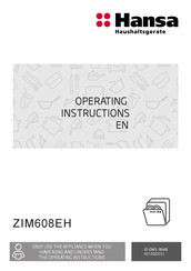 Hansa ZIM608EH Operating Instructions Manual