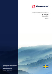 Bentone B 70-2H Installation And Maintenance Manual