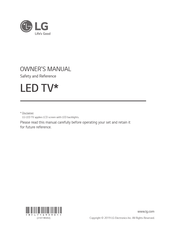 LG 49LT34 Series Owner's Manual
