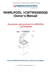 Whirlpool 1CWTW5590SQ0 User Instructions