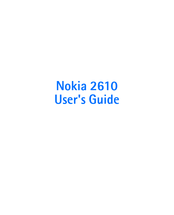 Nokia 2610 User Manual