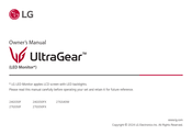 LG UltraGear 27GS50FX Owner's Manual