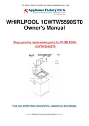 Whirlpool 1CWTW5590ST0 User Instructions