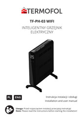 TERMOFOL TF-PH-03 WIFI Installation And User Manual