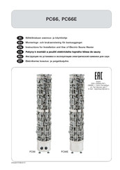 Harvia PC66E Instructions For Installation And Use Manual