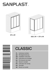 SANPLAST CLASSIC SS2-c-W Installation Instruction