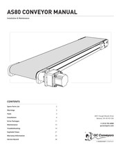 DURAVANT QC Conveyors AS80 Installation & Maintenance