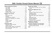 GMC Pontiac Pursuit 2005 Owner's Manual