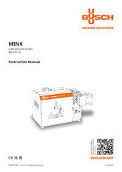 BUSCH Mink MV 0310 B Instruction Manual