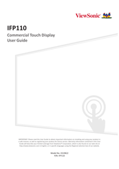 ViewSonic IFP110 User Manual