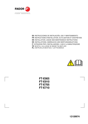 Fagor FT-E705CL Installation, Usage And Maintenance Instructions